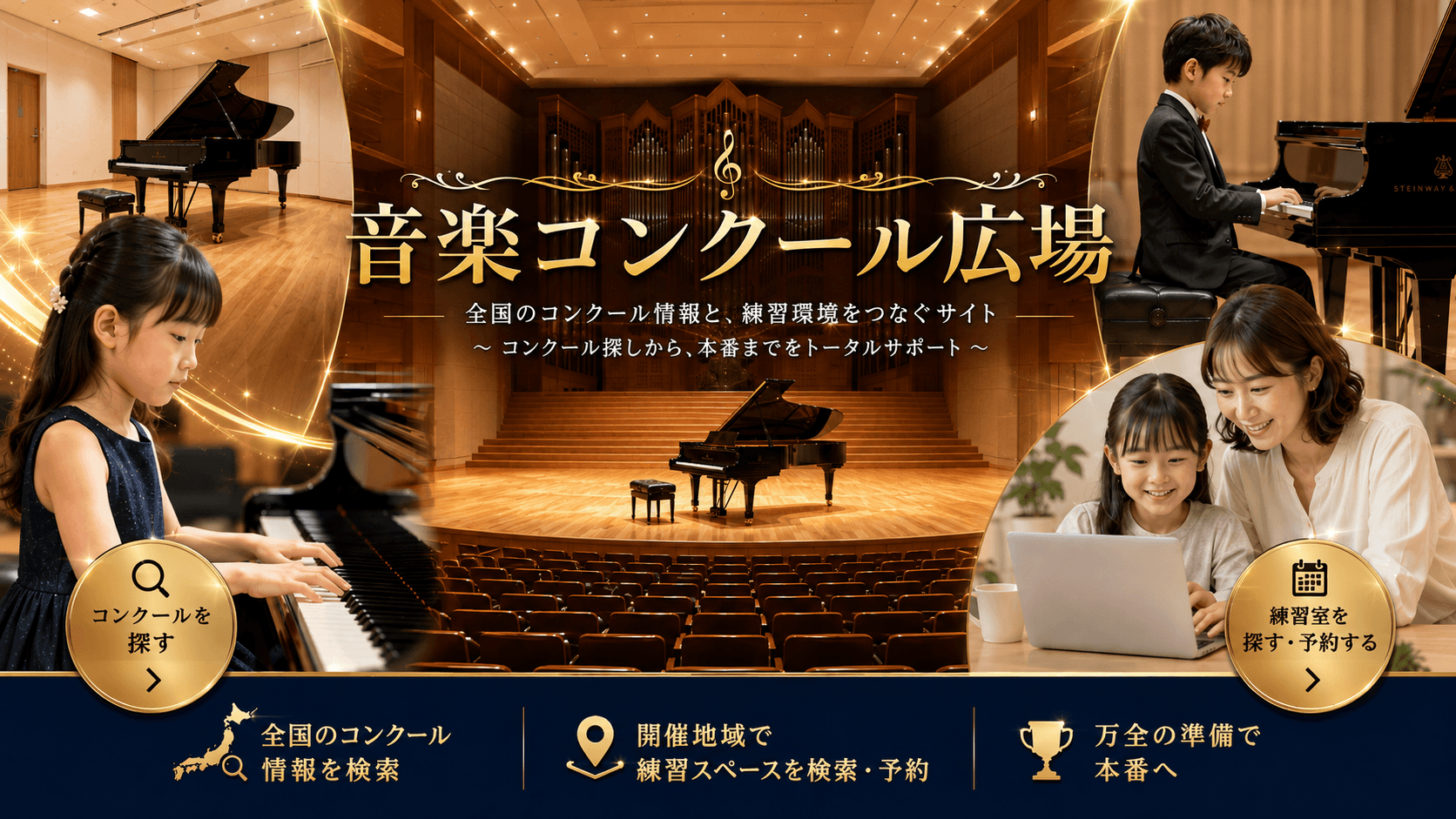 音楽コンクール広場 全国のコンクール情報と練習環境をつなぐサイト